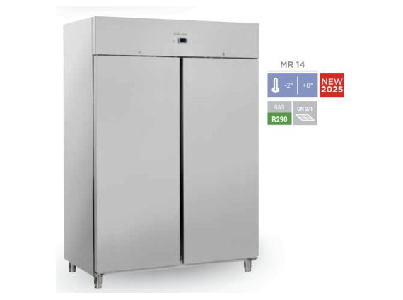 Frigorifero MR 14 inox 1392 litri,  - 2 / +8°.